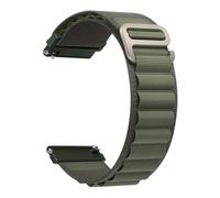 PIGLOLKINY Bracelet en Nylon adapté for Samsung For Galaxy Watch 7/6/5/4, 40/44mm, classique/actif/Gear S3 Frontier 20/22mm, for Amazfit GTS 3(For Alpine- Green,20mm)