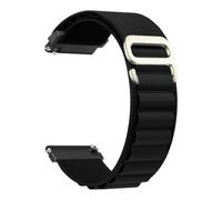 PIGLOLKINY Bracelet en Nylon adapté for Samsung For Galaxy Watch 7/6/5/4, 40/44mm, classique/actif/Gear S3 Frontier 20/22mm, for Amazfit GTS 3(For Alpine- Black,22mm)
