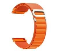 PIGLOLKINY Bracelet en Nylon adapté for Samsung For Galaxy Watch 7/6/5/4, 40/44mm, classique/actif/Gear S3 Frontier 20/22mm, for Amazfit GTS 3(For Alpine- Orange,22mm)