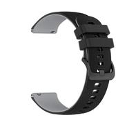 PIGLOLKINY Bracelet en Silicone 20/22mm, for Fossil GEN 6 5 5E LTE 44/45mm for Garmin Forerunner 265 255 245 Music Venu 3, bracelet de montre(Black Gray,22mm Wristband)