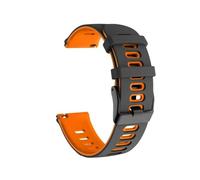 PIGLOLKINY Bracelet en Silicone 20 22mm, for Garmin Venu 3 bandes Forerunner 265 255 245 165 for ceinture 2 Plus(BLACK YELLOW 26,22mm)