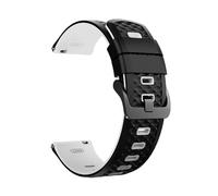 PIGLOLKINY Bracelet en Silicone de 22mm for COROS PACE 3/APEX 4, 42mm for APEX 2 Pro, sport(1Black White)