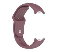 PIGLOLKINY Bracelet en Silicone for Mi Band 10/9/8, NFC, de remplacement Sport for 8 9 10, accessoires montre intelligente(Smoke Purple)