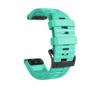 PIGLOLKINY Bracelet for ajustement rapide, 26 22mm, for Garmin Instinct 2X Solar Forerunner 970 965 955, bandes de Sport Fenix 8 E 7 7X 6 6X Pro 5 5X(Teal,26mm QuickFit)