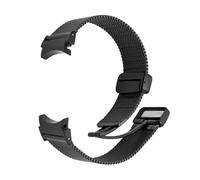 PIGLOLKINY Bracelet milanais en acier inoxydable for ajustement rapide, for Galaxy Watch 7/6/5/5pro 40mm 44mm 45mm, for Samsung 6 Classic 43mm 47mm(Black,For Galaxy 5 40mm)