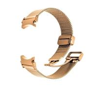 PIGLOLKINY Bracelet milanais en acier inoxydable for ajustement rapide, for Galaxy Watch 7/6/5/5pro 40mm 44mm 45mm, for Samsung 6 Classic 43mm 47mm(Rose Gold,For Galaxy 6 40mm)