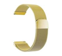 PIGLOLKINY Bracelet milanais en acier inoxydable, retour magnétique, 18/20/22mm, remplacement adapté for montres intelligentes(Gold,22mm)