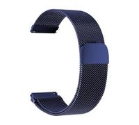 PIGLOLKINY Bracelet milanais en acier inoxydable, retour magnétique, 18/20/22mm, remplacement adapté for montres intelligentes(Blue,20mm)