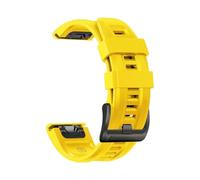 PIGLOLKINY Bracelet QuickFit 22mm 26mm for Garmin Descent G2 Instinct 3 E 45mm 50mm Fenix 8 7 7X/Tactix 7pro/Enduro(Yellow 2,1PCS 26mm)