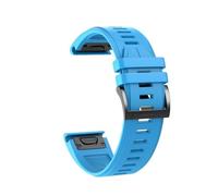PIGLOLKINY Bracelet QuickFit 22mm 26mm for Garmin Descent G2 Instinct 3 E 45mm 50mm Fenix 8 7 7X/Tactix 7pro/Enduro(Sky blue,1PCS 22mm)