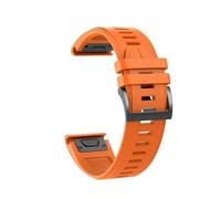 PIGLOLKINY Bracelet QuickFit 22mm 26mm for Garmin Descent G2 Instinct 3 E 45mm 50mm Fenix 8 7 7X/Tactix 7pro/Enduro(Orange,1PCS 22mm)