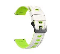 PIGLOLKINY Bracelet Sport en silicone, 22mm, for montre For OnePlus 3 2 2R, 46mm, for OPPO X X2 4 Pro, for Mi S4 S3 S1(Rose Green)