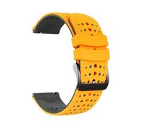 PIGLOLKINY Bracelet Sport en silicone, 22mm, for montre For OnePlus 3 2 2R, 46mm, for OPPO X X2 4 Pro, for Mi S4 S3 S1(Orange)