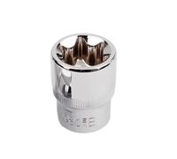 PIGLOLKINY or cliquet de type E antirouille for douille Torx 1/4" for réparation automobile, adaptateur femelle E4, E5, E6, E7, E8, E10(E6)