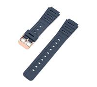 PIGLOLKINY For Casio Montre CA-53W CA-61W FT-100W W-520U Bracelet En Résine Convexe for Outil Accessoire(Blue-R clasp,20mm)