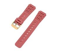 PIGLOLKINY For Casio Montre CA-53W CA-61W FT-100W W-520U Bracelet En Résine Convexe for Outil Accessoire(Red-G clasp,20mm)
