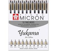 Pigma Art-Edition 10pcs feutres fins Pigma Micron n°003-12 Noir
