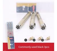 Pigma Micron-Ensemble De Stylos À Dessin,Marqueurs D'art,Doublure Pigmentée,Pinceau Souple,Lot 003 005 01 02 03 04 05 08 1 2 3 - Type 3pcs-Set Box
