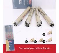 Pigma Micron-Ensemble De Stylos À Dessin,Marqueurs D'art,Doublure Pigmentée,Pinceau Souple,Lot 003 005 01 02 03 04 05 08 1 2 3 - Type 4pcs-Set Box