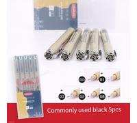 Pigma Micron-Ensemble De Stylos À Dessin,Marqueurs D'art,Doublure Pigmentée,Pinceau Souple,Lot 003 005 01 02 03 04 05 08 1 2 3 - Type 5pcs-Set Box