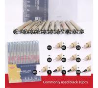 Pigma Micron-Ensemble De Stylos À Dessin,Marqueurs D'art,Doublure Pigmentée,Pinceau Souple,Lot 003 005 01 02 03 04 05 08 1 2 3 - Type 10pcs-Set Box