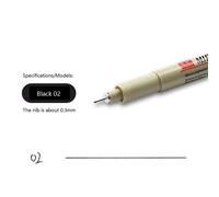 Pigma Micron Ink Marker Pen,Black Fineliner Sketching Pen,Différentes Pointes,0.05mm,0.1mm,0.2mm,0.3mm,0.4mm,0.5mm,0.7mm,0.8mm,1.0mm - Type A1