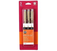Pigma Micron Pen Set Assortiment Tailles 3/Pkg-Noir