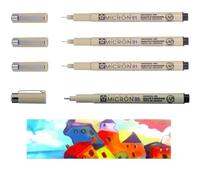PIGMA MICRON Sakura 01 Noir set 3pcs + 1