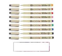 Pigma MICRON Sakura 01 - set De 9 Couleurs. set 9 Fineliners