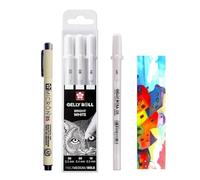 Pigma MICRON Sakura 05 Noir ET GELLY ROLL Blanc 05/08/ 08/10 + 1 CARTE
