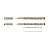 PIGMA MICRON Sakura 10 Noir. 2PCS et 1 carte