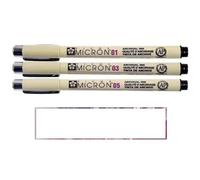 PIGMA MICRON Sakura 3 Fineliners.01.03.05