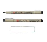 PIGMA MICRON Sakura Graphic 1 Noir, 2 PCS et 1 Carte