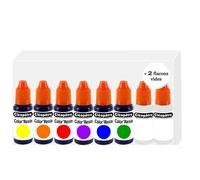 Generique Pigment colorant Color'Resin - 6 couleurs, 2 flacons vides - Cléopâtre