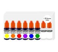 Pigment colorant Color'Resin - 6 coul et 2 flacons vides - Cléopâtre G