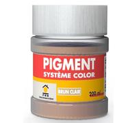 Pigment Concentré 200ml Brun Clair - Coloration Intense et Durable pour Mortier, Enduits, Plâtre, Joints - Usage Intérieur/Extérieur