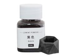 Pigment de ciment coloré - 30 ml de colorant en poudre pour ciment et gypse | Poudre d'oxyde de fer noir, rouge, bleu, vert, colorant créatif pour béton, plâtre, argile, mortier, projets artisanaux et
