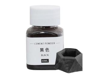 Pigment de ciment coloré - 30 ml de colorant en poudre pour ciment et gypse | Poudre d'oxyde de fer noir, rouge, bleu, vert, colorant créatif pour béton, plâtre, argile, mortier, projets artisanaux et