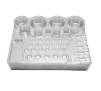 Pigment de pigment 24pcs, support à tête d'épingle, support d'encre en plastique stable pour les artistes, garde le bureau, pratique à utiliser