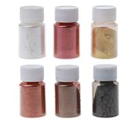 Pigment en poudre de mica pour paillettes d'ongles Résine cosmétique avec message perlé avec lait perlé pour savon, artisanat alimentaire en poudre Modèles de coloriage