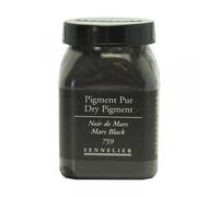 Pigment En Poudre - Sennelier - Noir De Mars - Pot De 200 Ml
