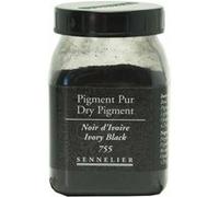 Pigment en poudre - Sennelier - Noir d'Ivoire - Pot de 200 ml Noir G