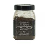 Pigment pour création de peinture - pot 120 g -Terre d'ombre naturelle Marron G