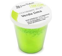 Pigment en poudre vert citron fluo pour bougies : colorants non migrants, durables et de haute performance. Idéal pour les bougies artisanales. Utilisation professionnelle. | 30 cc
