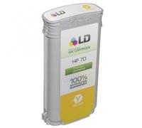 Pigment Jaune 130 ML pour HP Z2100, Z3100, Z3200, Z5200, Z5400#70.