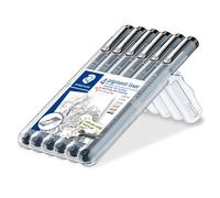 Staedtler pigment liner 5+1 Set 308 SB6P Stylo feutre fin noir 0.05 mm, 0.1 mm, 0.2 mm, 0.3 mm, 0.5 mm, 0.8 mm 6 pc(s)
