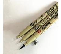 Pigment Liner Pigma Pen,Fine Line Sketching Markers,Different Tip,Black Fineliner,Stylographes Drawing Pens,Copic Supplier,1 Pc,3 Pcs - Type 01 03 Brush