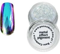 Pigment métallique / chrome - 01 - bleu avec rose - effet miroir / Bass Cosmetics