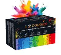Pigment Phosphorescent 12 Couleurs Teinture Fluorescente Artisanale