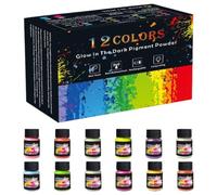 Pigment Phosphorescent Peinture Fluorescente 12 Couleurs Art et Création